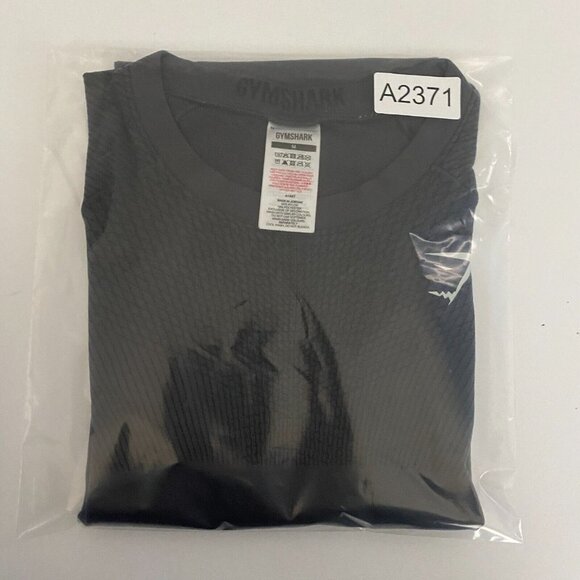 Gymshark T Shirt Mens Medium Gray Short Sleeve Athletic Fit - Picture 10 of 10